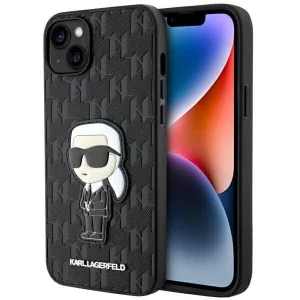 Karl Lagerfeld iPhone 14 Plus 6.7″ black/black Saffiano Monogram Ikonik