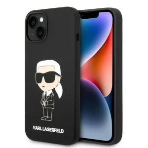 Karl Lagerfeld iPhone 14 Plus 6.7″ hardcase black/black Silicone Ikonik Magsafe