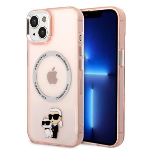 Karl Lagerfeld iPhone 14 Plus 6.7" hardcase pink/pink Iconic Karl&Choupette Magsafe