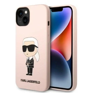 Karl Lagerfeld iPhone 14 Plus 6.7" hardcase pink/pink Silicone Ikonik Magsafe