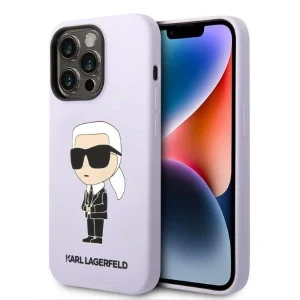 Karl Lagerfeld iPhone 14 Pro 6.1" hardcase purple/purple Silicone Ikonik