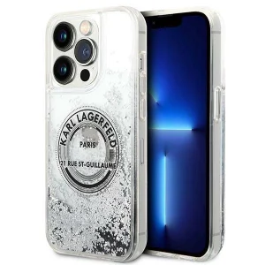 Karl Lagerfeld iPhone 14 Pro Max 6.7 “silver / silver hardcase Liquid Glitter RSG