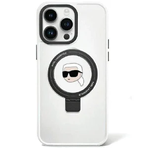 Karl Lagerfeld iPhone 15 6.1" white/white hardcase Ring Stand Karl Head MagSafe