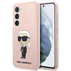 Karl Lagerfeld S23+ S916 hardcase pink/pink Silicone Ikonik