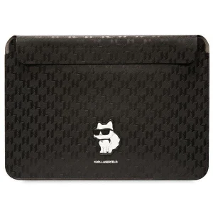 Karl Lagerfeld Sleeve 16" case – black Saffiano Monogram Choupette