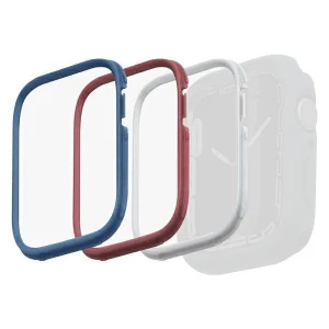 Uniq Frame Case for Moduo 3in1 for Apple Watch 4/5/6/7/8/9/SE/SE2 44/45mm Blue-Red-White/Blue-Red-White