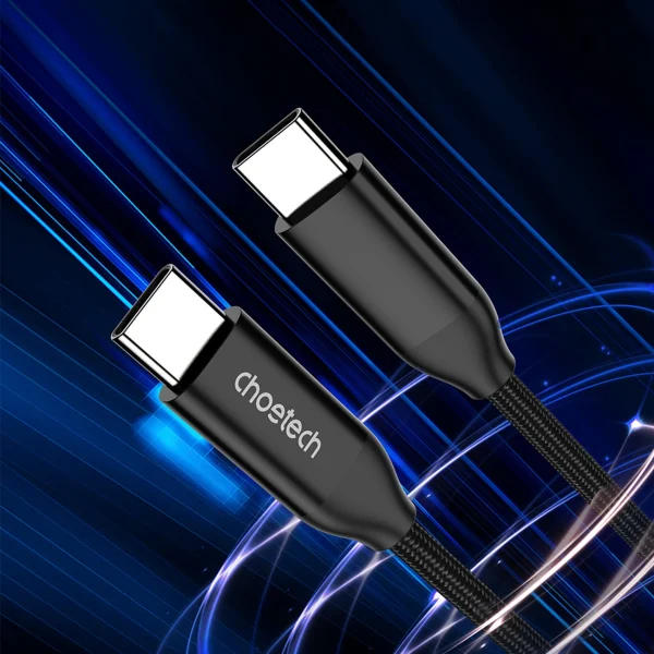 Choetech XCC-1035 USB-C - USB-C PD cable 240W 480Mb/s 1m - black