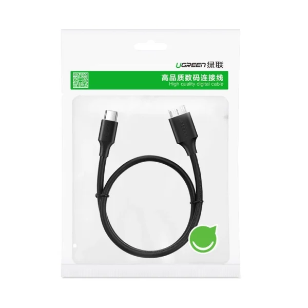 Ugreen cable USB Type C - micro USB Type B SuperSpeed ​​3.0 1m black (US312 20103)