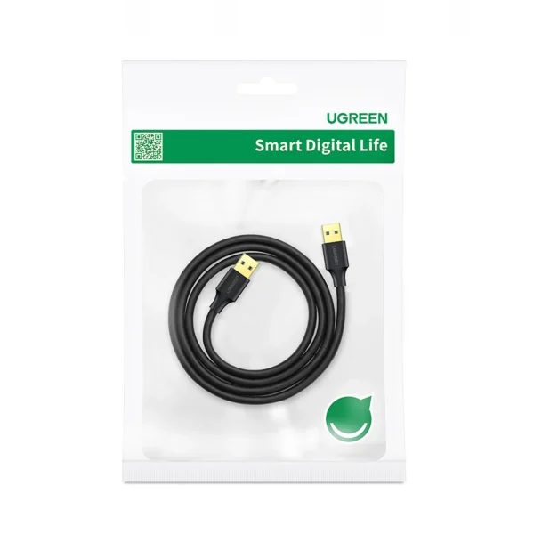 Ugreen US128 10370 USB-A 3.0 / USB-A 3.0 5Gb/s cable 1m - black