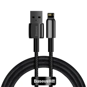 Baseus Tungsten USB – Lightning cable 2.4 A 1 m black