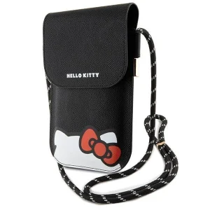 Hello Kitty Leather Hiding Kitty Cord bag – black