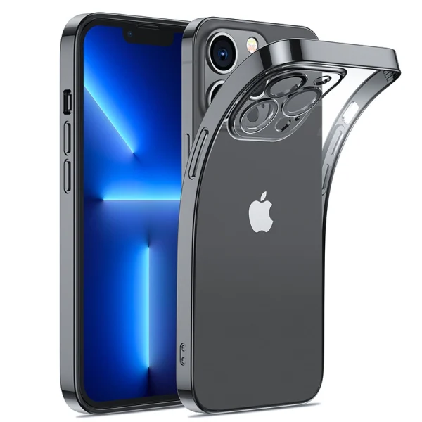 Joyroom 14Q Case for iPhone 14 Pro Cover with metallic frame black