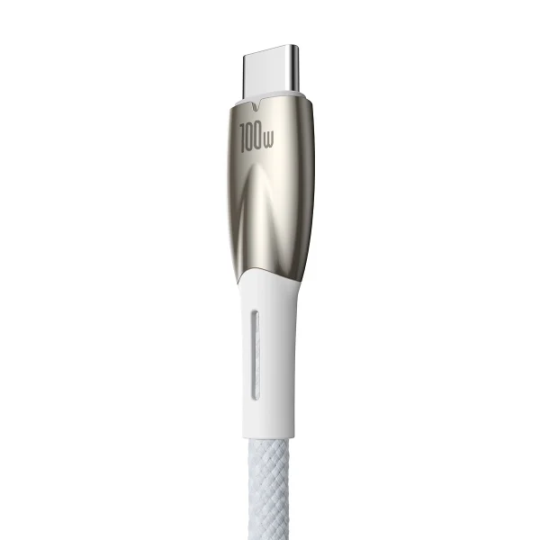 Baseus Glimmer Series fast charging cable USB-A - USB-C 100W 480Mbps 1m white