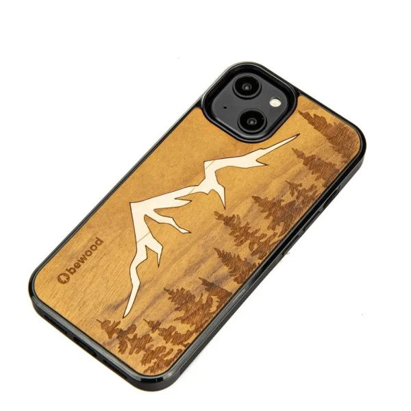 Wooden case for iPhone 14 Bewood Mountains Imbuia