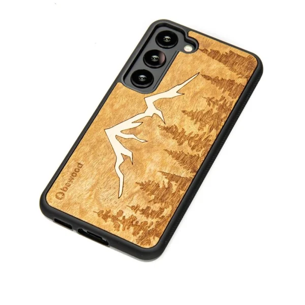 Wooden case for Samsung Galaxy S23 Bewood Mountains Imbuia