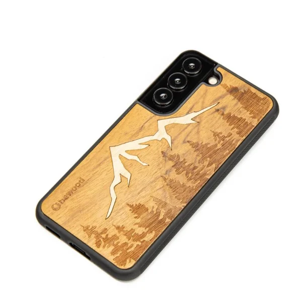 Wooden case for Samsung Galaxy S22 Bewood Mountains Imbuia