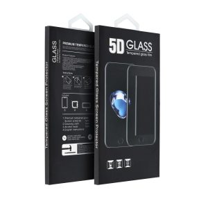 5D Full Glue Tempered Glass – for iPhone 15  black