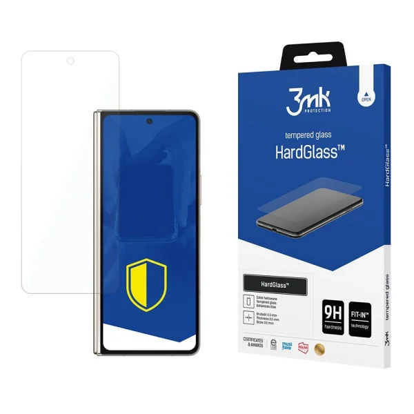 9H 3mk HardGlass™ glass on Samsung Galaxy Z Fold 5