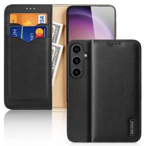 DUX DUCIS Hivo – Leather Wallet Case for Samsung Galaxy S24 Plus black