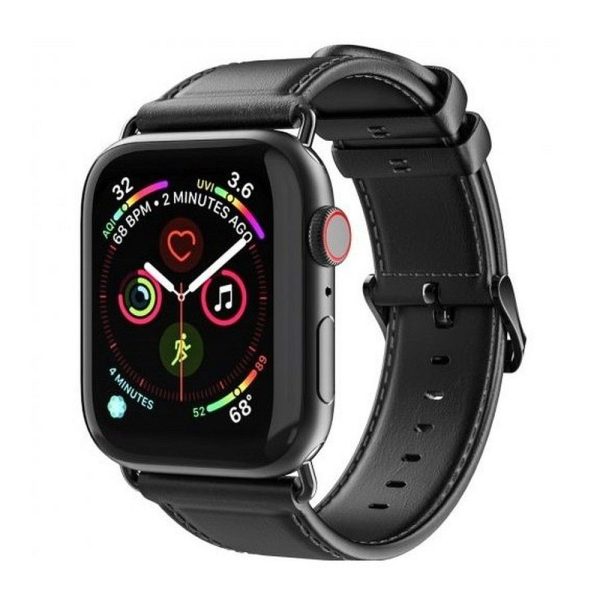 DUX DUCIS YA – genuine leather strap for Apple Watch 42/44/45/49mm black