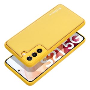 LEATHER Case for SAMSUNG Galaxy S23 FE yellow