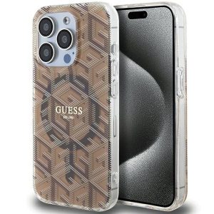 Original faceplate case GUESS GUHMP15XHGCUSTGW for iPhone 15 Pro Max