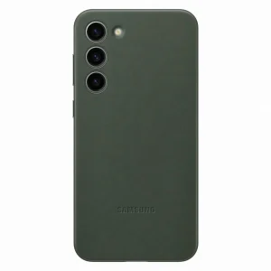 Samsung Leather Cover case for Samsung Galaxy S23+ case made of natural leather green