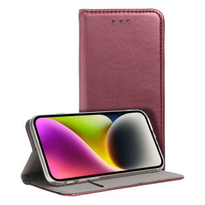 Smart Magneto book case for OPPO A58 burgundy