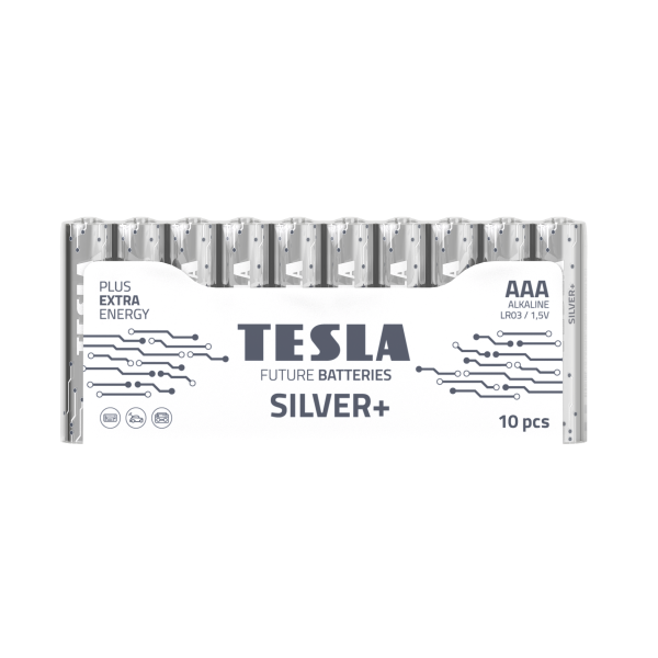 TESLA Alkaline battery AAA SILVER+[10×72]