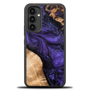 Wood and Resin Case for Samsung Galaxy A54 5G Bewood Unique Violet – Purple Black