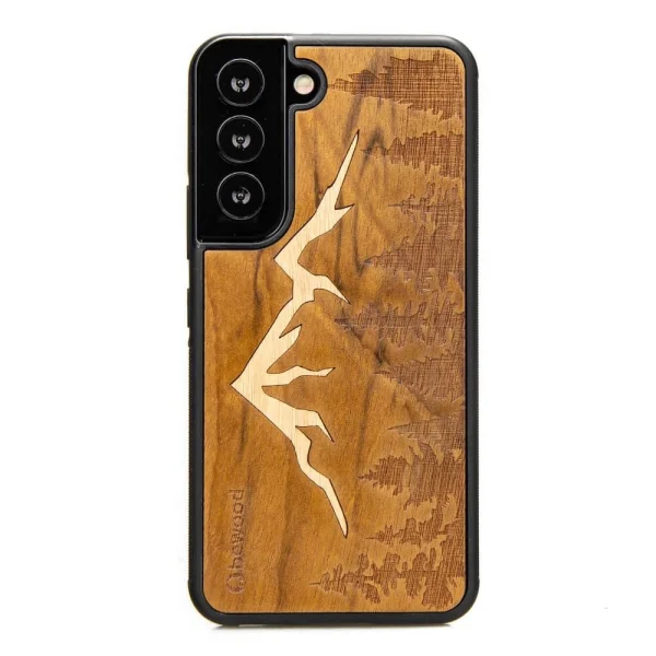 Wooden case for Samsung Galaxy S22 Bewood Mountains Imbuia