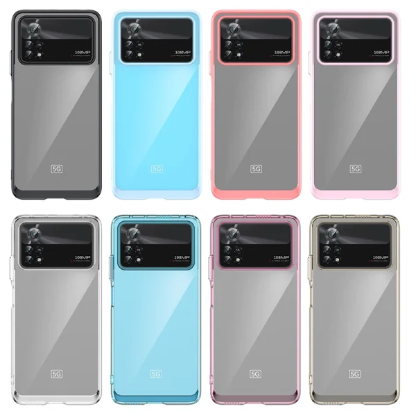 Outer Space Case for Xiaomi Poco X4 Pro 5G cover with a flexible frame black