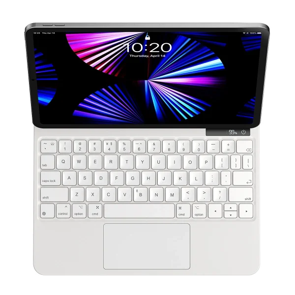 Baseus Brilliance magnetic case wireless keyboard with display iPad 10 10.9" (2022) white