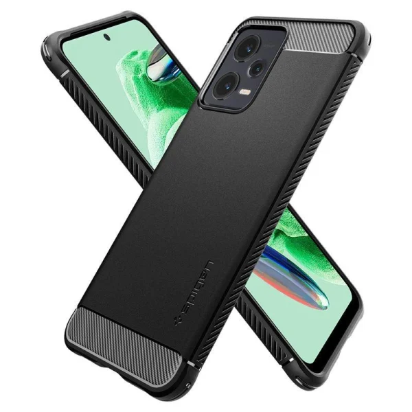 Spigen RUGGED ARMOR XIAOMI REDMI NOTE 12 5G / POCO X5 5G MATTE BLACK