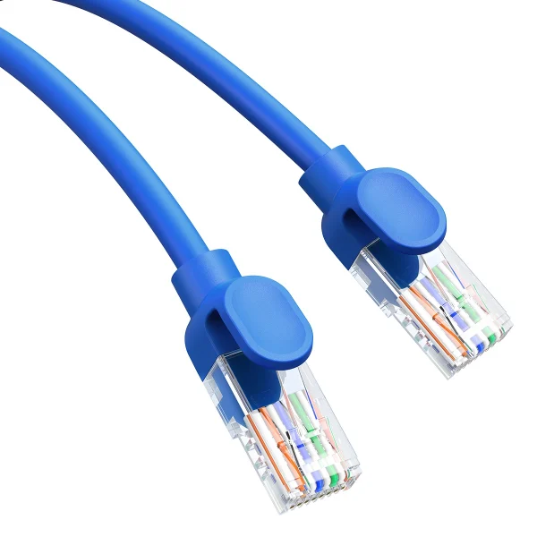 Baseus High Speed ​​Cat 6 RJ-45 1000Mb/s Ethernet cable 5m round - blue