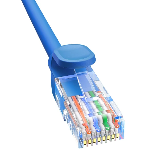 Baseus High Speed ​​Cat 6 RJ-45 1000Mb/s Ethernet cable 3m round - blue