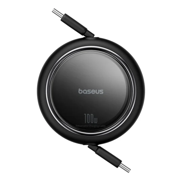 Baseus Free2Draw Mini USB-C - USB-C 100W 1m retractable cable - black