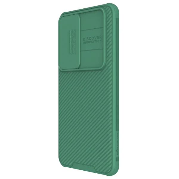 Nillkin CamShield Pro armored case with camera cover for Samsung Galaxy S24 - green