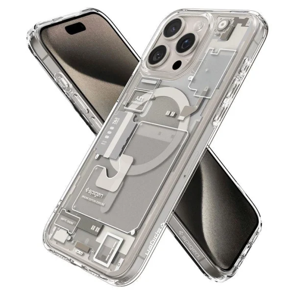 Spigen Ultra Hybrid Mag case with MagSafe for iPhone 15 Pro Max - natural titanium