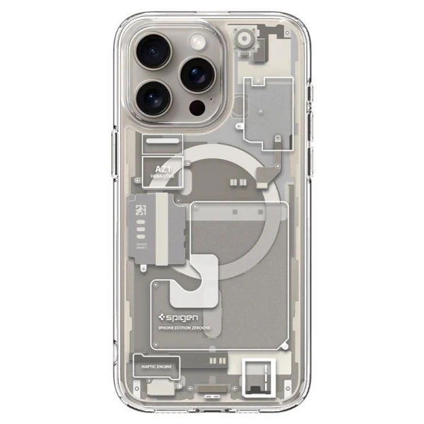 Spigen Ultra Hybrid Mag case with MagSafe for iPhone 15 Pro Max - natural titanium