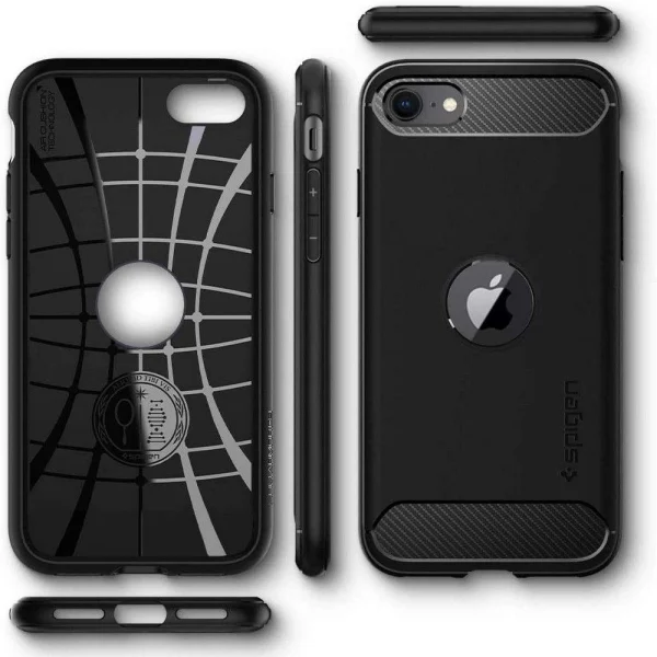 Spigen RUGGED ARMOR IPHONE SE 2020 / 2022 BLACK