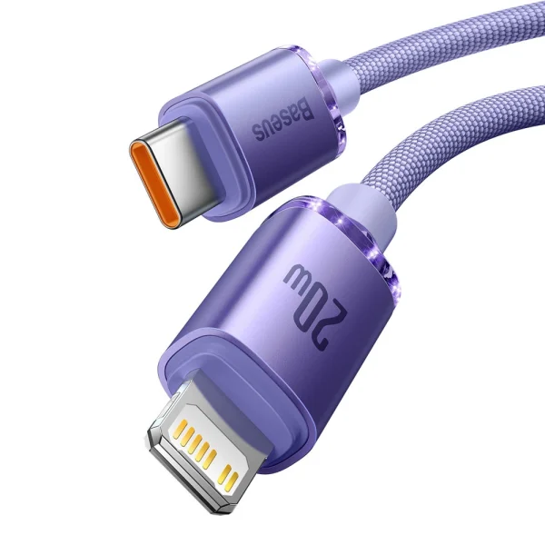 Baseus CAJY000305 Lightning - USB-C PD cable 20W 480Mb/s 2m - purple