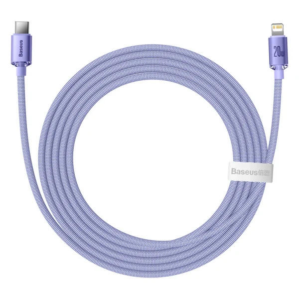 Baseus CAJY000305 Lightning - USB-C PD cable 20W 480Mb/s 2m - purple