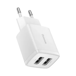 Baseus Compact charger 2x USB 10.5W white