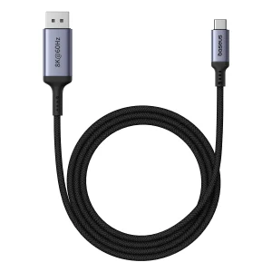 Baseus High Definition Series USB-C to DisplayPort 1.4 8K 60Hz Unidirectional Cable 2m – Black