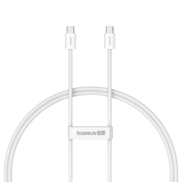 Baseus Superior Series ll USB-C – USB-C 30W 480Mb/s cable 1m – white