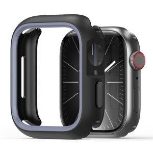 DUX DUCIS Bamo – Hard PC + Soft Silicone Apple Watch Series 7/8/9 45mm Case black/grey