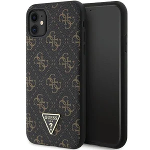 Guess 4G Triangle Metal Logo case for iPhone 11 / XR – black