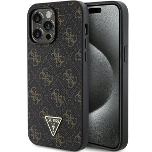 Guess 4G Triangle Metal Logo case for iPhone 14 Pro Max – black