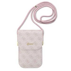 Guess handbag – pink 4G Metal Script Logo